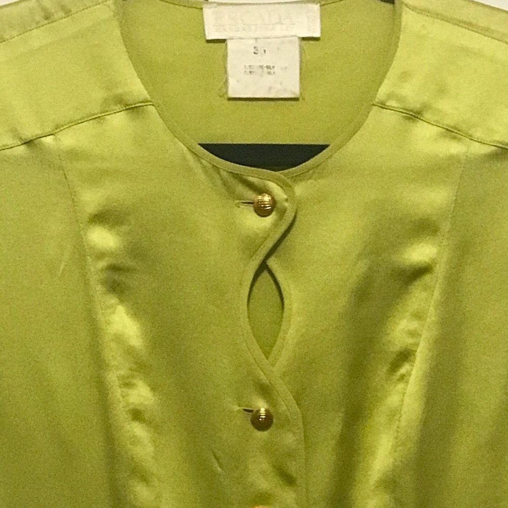 Escada By Margaretta Silk Blouse US 6/36 - Picture 4 of 4
